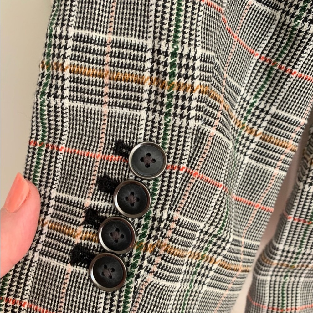 ๐NWT Anthropologie Plus x Maeve Women's US 18W Double Breasted Plaid Blazer!๐คฉ - Picture 9 of 9